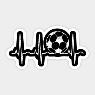 Soccer heartbeat Sticker